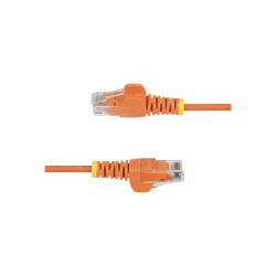 STARTECH.COM.com 1m Orange Slim CAT6 Ethernet Cable, Snagless, 28AWG, LSZH, LTW