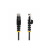 STARTECH.COM.com 15m Black Slim CAT6 Ethernet Cable, Snagless, 28AWG, LSZH, LTW