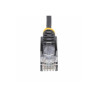 STARTECH.COM.com 15m Black Slim CAT6 Ethernet Cable, Snagless, 28AWG, LSZH, LTW