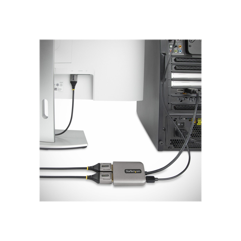 STARTECH.COM 2 PORT DISPLAYPORT MST HUB, DUAL 4K 60HZ MULTI-MONITOR ADAPTER 3 YR