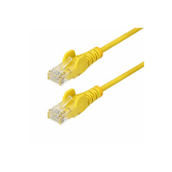 STARTECH.COM.com 1m Yellow Slim CAT6 Ethernet Cable, Snagless, 28AWG, LSZH, LTW