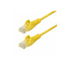 STARTECH.COM.com 1m Yellow Slim CAT6 Ethernet Cable, Snagless, 28AWG, LSZH, LTW