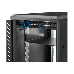 STARTECH.COM BLACK STANDARD UNIVERSAL SERVER RACK CABINET SHELF LTW