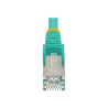 STARTECH.COM 1M CAT6A ETHERNET CABLE - AQUA - LOW SMOKE ZERO HALOGEN (LSZH) - 10GBE 500MHZ