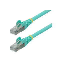 STARTECH.COM 1M CAT6A ETHERNET CABLE - AQUA - LOW SMOKE ZERO HALOGEN (LSZH) - 10GBE 500MHZ
