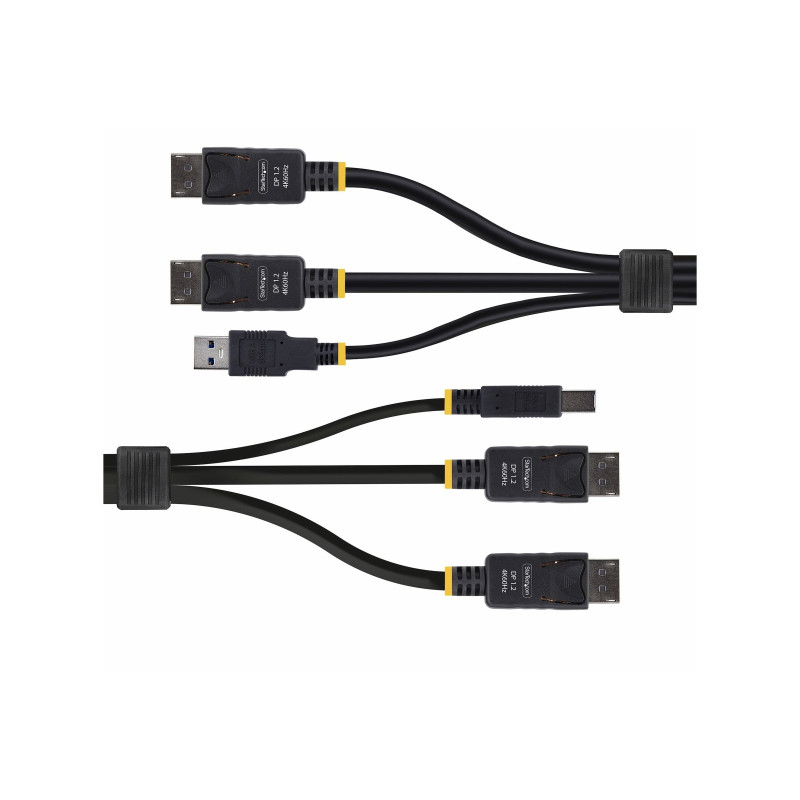 STARTECH.COM 6FT (1.8M) DUAL-DISPLAYPORT AND USB 5GBPS KVM CABLE, 2 YR