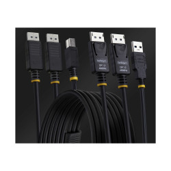 STARTECH.COM 6FT (1.8M) DUAL-DISPLAYPORT AND USB 5GBPS KVM CABLE, 2 YR