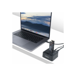 STARTECH.COM 1:1 M.2 NVME DRIVE DUPLICATOR, STANDALONE M.2 SSD CLONER/COPIER UP TO 90GBPM,