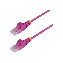 STARTECH.COM 25CM PINK SLIM CAT6 ETHERNET CABLE, SNAGLESS, 28AWG, LSZH, LTW