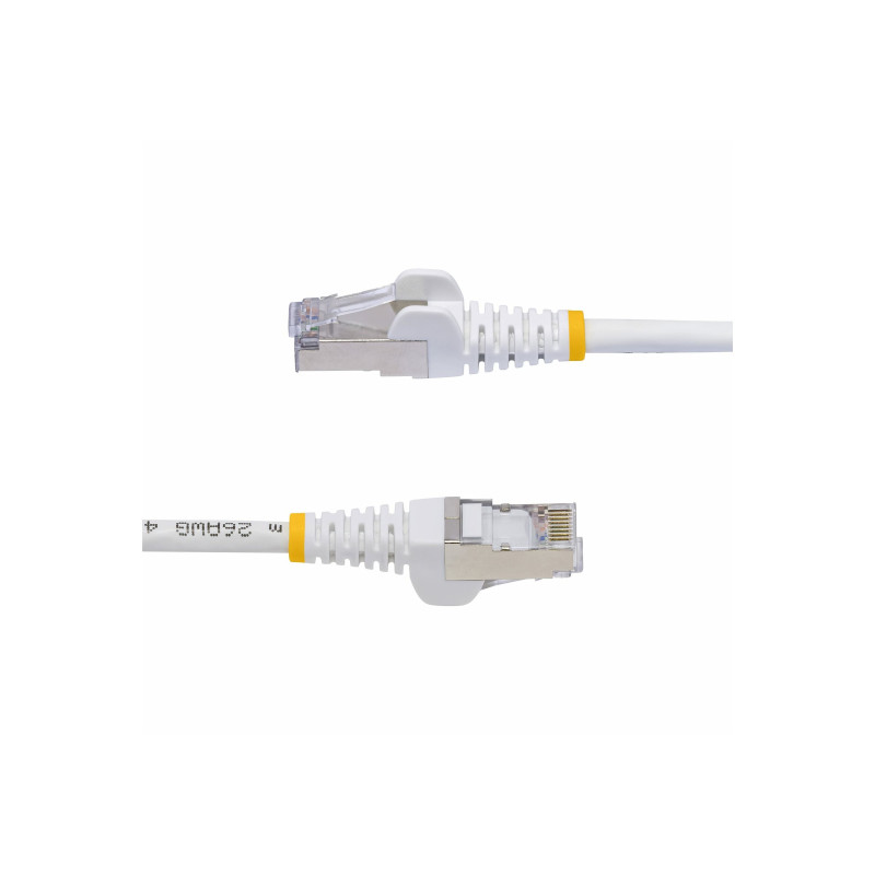 STARTECH.COM 50CM WHITE CAT8 ETHERNET CABLE, SNAGLESS, S/FTP, 25G/40G, LTW