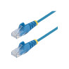 STARTECH.COM 25CM BLUE SLIM CAT6 ETHERNET CABLE, SNAGLESS, 28AWG, LSZH, LTW