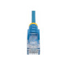 STARTECH.COM 25CM BLUE SLIM CAT6 ETHERNET CABLE, SNAGLESS, 28AWG, LSZH, LTW