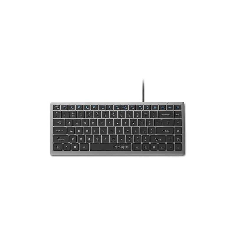 KENSINGTON EQ USB-C WIRED COMPACT KEYBOARD WITH CO-PILOT, 3YR