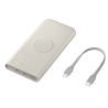 SAMSUNG PORTABLE WIRELESS BATTERY PACK, 10,000 mAh, 25W PD, USB-C(2), (BEIGE)