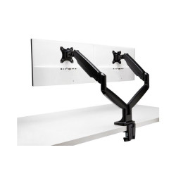 KENSINGTON PREMIUM DUAL MONITOR ARM, UP TO 32" & 9KG, H/ADJ, VESA 75x75, 100x100 - BLACK