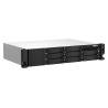 QNAP 8-BAY NAS 3.5"(0/8), AMD QC-2.2GHz, 4GB, 2.5GbE (2), M.2(2), PCIe, 2U RACK, 3YR WTY