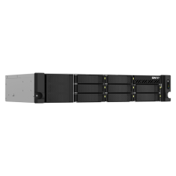 QNAP 8-BAY NAS 3.5"(0/8), AMD QC-2.2GHz, 4GB, 2.5GbE (2), M.2(2), PCIe, 2U RACK, 3YR WTY