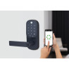 YALE ASSURE KEYED LEVER MATT BLACK WITH YALE HOME MODULE 1YR