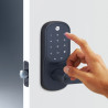 YALE ASSURE KEYED LEVER MATT BLACK WITH YALE HOME MODULE 1YR