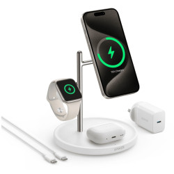 ANKER MAGGO 3-IN-1 WIRELESS CHARGING STAND WITH QI2