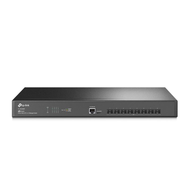 TP-LINK OMADA 8-PORT MANAGED 10GE L2+ RACK SWITCH, SFP+(8), 5YR