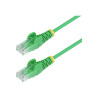 STARTECH.COM 25CM GREEN SLIM CAT6 ETHERNET CABLE, SNAGLESS, 28AWG, LSZH, LTW