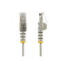 STARTECH.COM 25CM GRAY SLIM CAT6 ETHERNET CABLE, SNAGLESS, 28AWG, LSZH, LTW