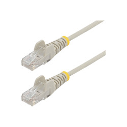 STARTECH.COM 25CM GRAY SLIM CAT6 ETHERNET CABLE, SNAGLESS, 28AWG, LSZH, LTW
