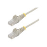 STARTECH.COM 25CM GRAY SLIM CAT6 ETHERNET CABLE, SNAGLESS, 28AWG, LSZH, LTW