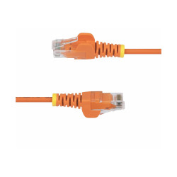STARTECH.COM 25CM ORANGE SLIM CAT6 ETHERNET CABLE, SNAGLESS, 28AWG, LSZH, LTW