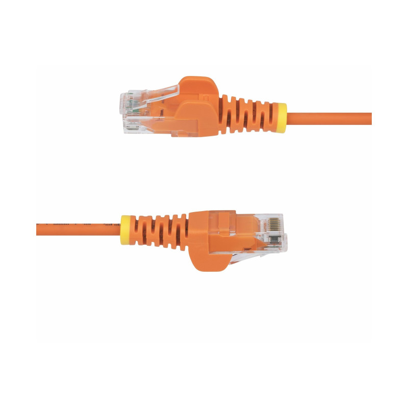 STARTECH.COM 25CM ORANGE SLIM CAT6 ETHERNET CABLE, SNAGLESS, 28AWG, LSZH, LTW