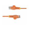 STARTECH.COM 25CM ORANGE SLIM CAT6 ETHERNET CABLE, SNAGLESS, 28AWG, LSZH, LTW