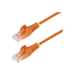 STARTECH.COM 25CM ORANGE SLIM CAT6 ETHERNET CABLE, SNAGLESS, 28AWG, LSZH, LTW