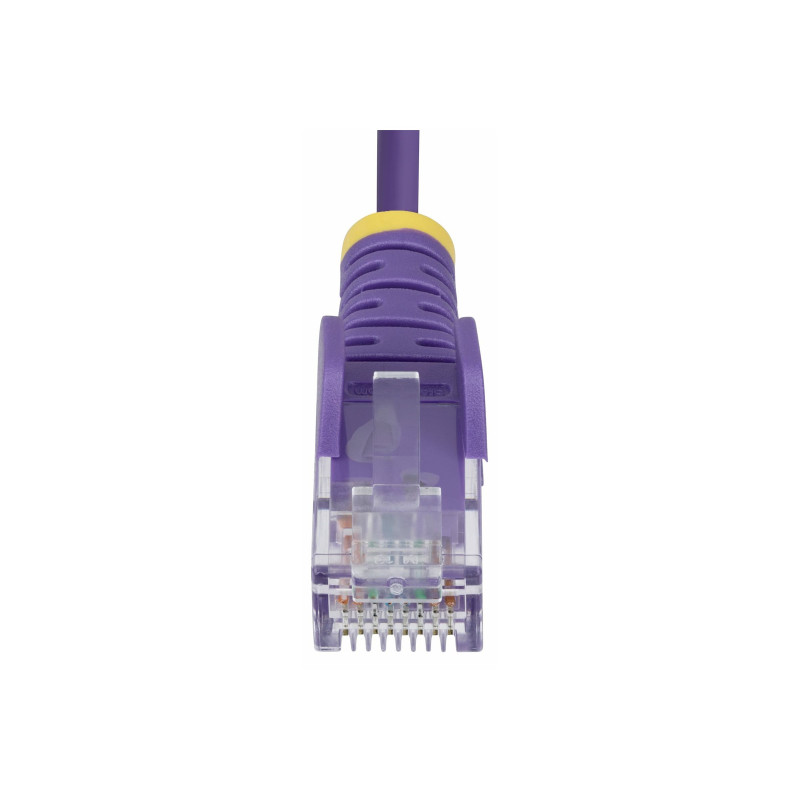STARTECH.COM 25CM PURPLE SLIM CAT6 ETHERNET CABLE, SNAGLESS, 28AWG, LSZH, LTW