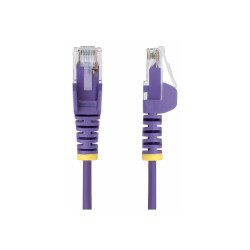 STARTECH.COM 25CM PURPLE SLIM CAT6 ETHERNET CABLE, SNAGLESS, 28AWG, LSZH, LTW