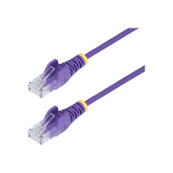 STARTECH.COM 25CM PURPLE SLIM CAT6 ETHERNET CABLE, SNAGLESS, 28AWG, LSZH, LTW