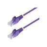 STARTECH.COM 25CM PURPLE SLIM CAT6 ETHERNET CABLE, SNAGLESS, 28AWG, LSZH, LTW