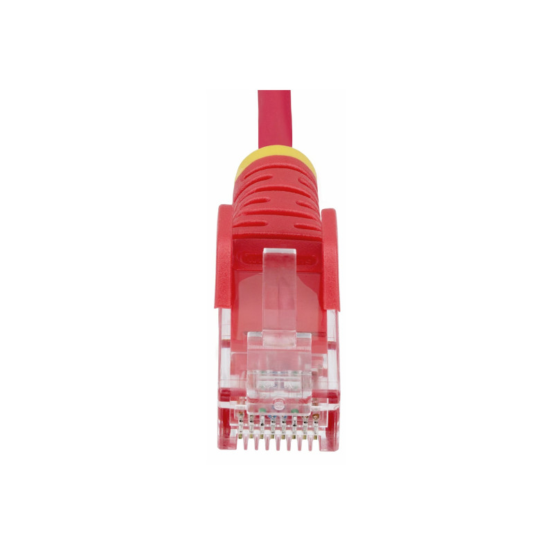 STARTECH.COM 25CM RED SLIM CAT6 ETHERNET CABLE, SNAGLESS, 28AWG, LSZH, LTW