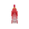 STARTECH.COM 25CM RED SLIM CAT6 ETHERNET CABLE, SNAGLESS, 28AWG, LSZH, LTW