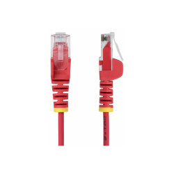 STARTECH.COM 25CM RED SLIM CAT6 ETHERNET CABLE, SNAGLESS, 28AWG, LSZH, LTW