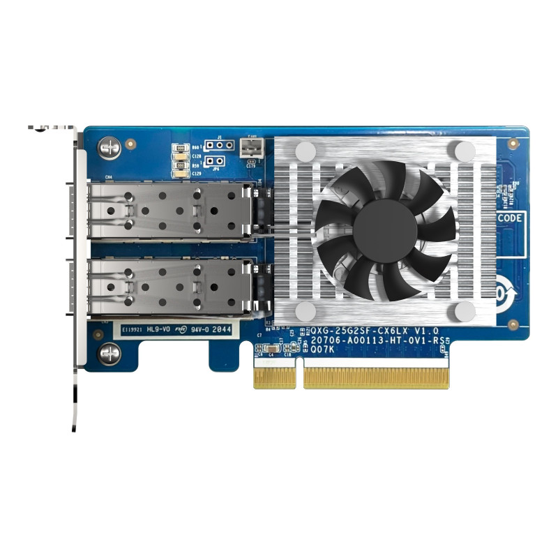 QNAP DUAL PORT SFP28 25GbE N ETWORK CARD, LOW-PROFILE (PCIE GEN4 X8)