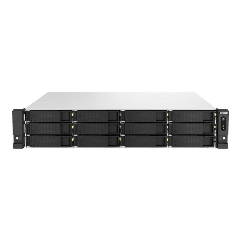 QNAP 18-BAY NAS 3.5"(0/12) 2.5"(0/6), XEON-E QC-3.4GHz, 16GB, 10GbE, 2.5GbE, RPS, 2U, 3YR