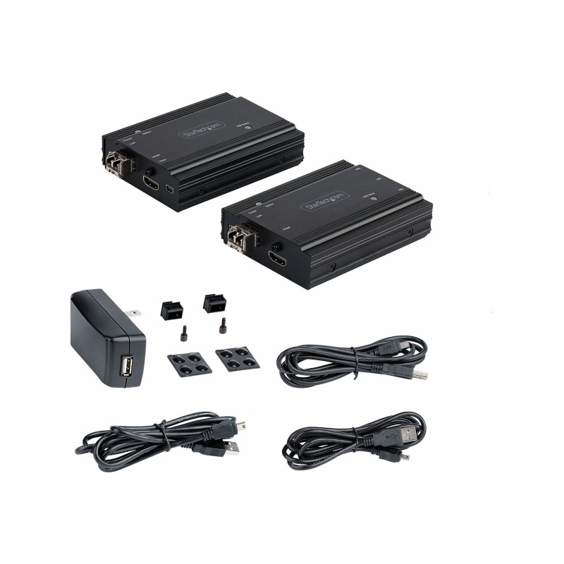 STARTECH HDMI KVM EXTENDER OVER FIBER, 4K HDMI & USB REMOTE KVM SWITCH, 2YR