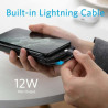 ANKER POWER BANK 10000 WITH LIGHTNING CABLE - BLACK FABRIC