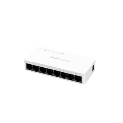 RUIJIE REYEE 8 PORT 10/100MBPS UNMANAGED FANLESS SWITCH - PLASTIC,3YR