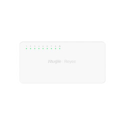 RUIJIE REYEE 8 PORT 10/100MBPS UNMANAGED FANLESS SWITCH - PLASTIC,3YR