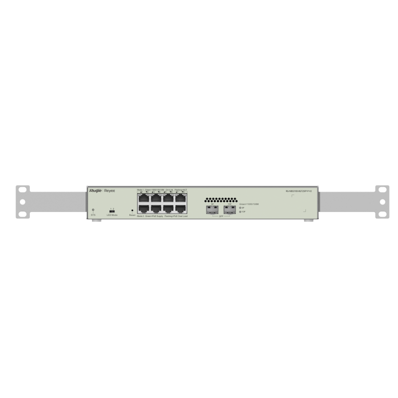RUIJIE REYEE 8 PORT GIGABIT LAYER 2 MANAGED SWITCH - 8 POE+ (125W) - 8X GE + 2X SFP,5YR