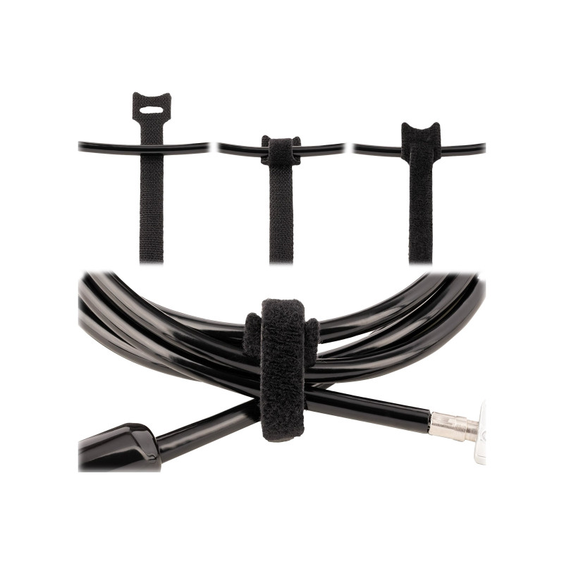 6in Hook and Loop Cable Ties 50pk