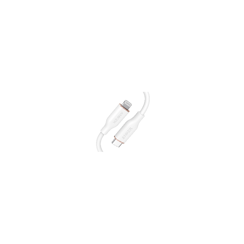 ANKER POWERLINE SOFT USB-C TO LIGHTNING 1.8 METRE - WHITE