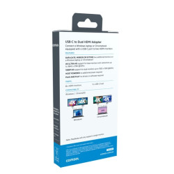COMSOL USB-C TO DUAL 4K HDMI ADAPTER